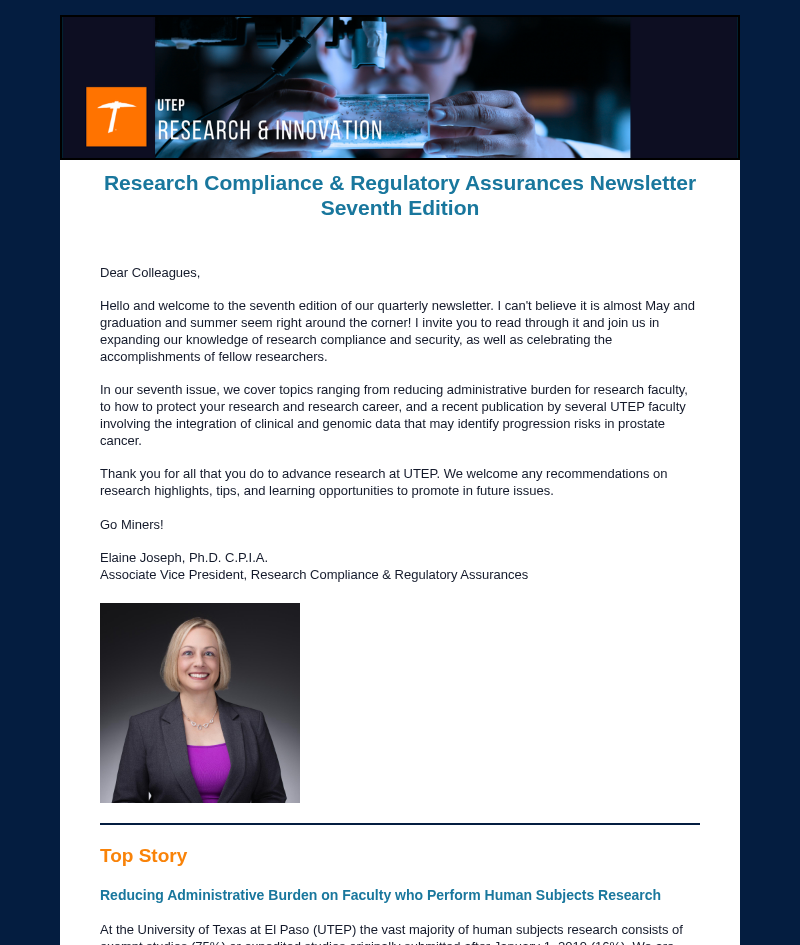 RCRA Newsletter Seventh Edition